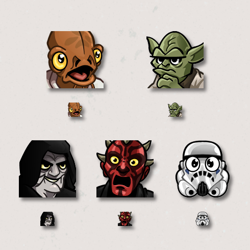 Star Wars Emote art by Kevin Warren