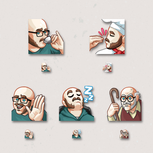 Professor Broman Emote art by Kevin Warren